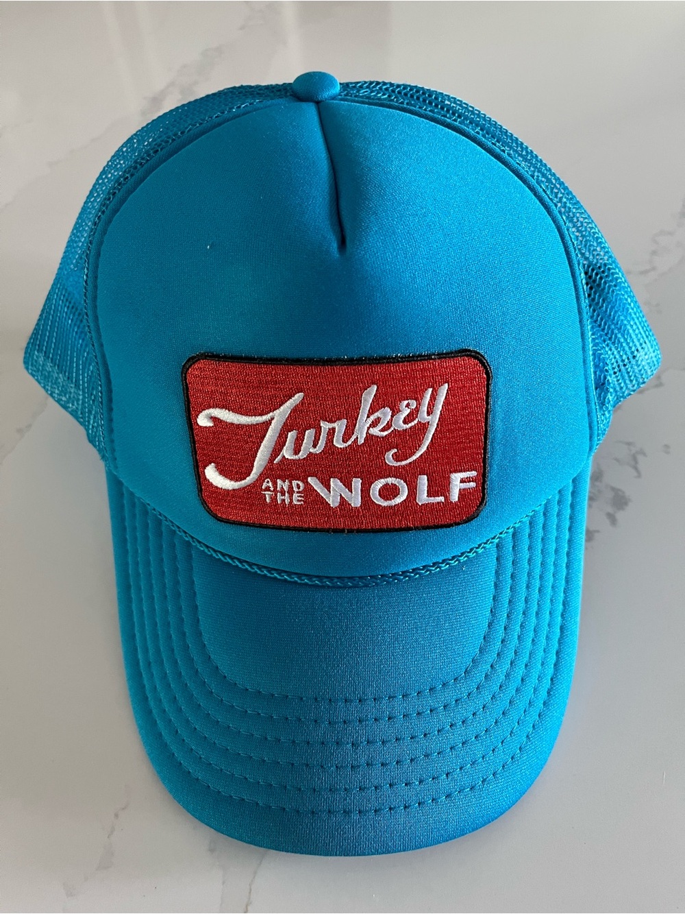 Turkey And The Wolf Blue Trucker Hat Red Patch New Orleans Michelin Restaurant
